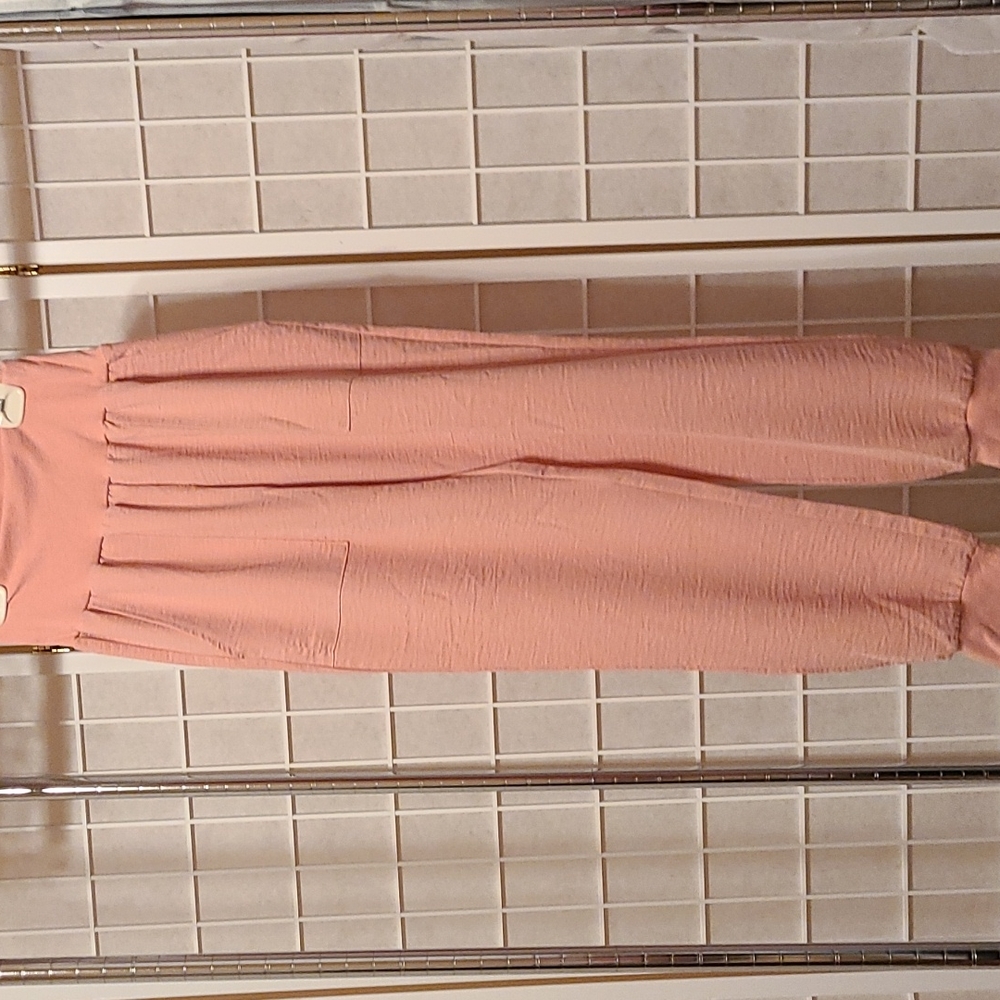 Blush pink joggers